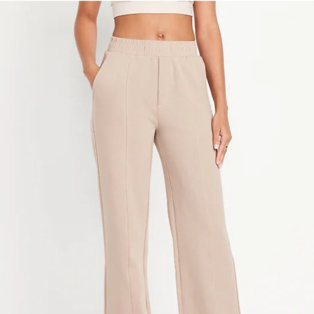 High-Waisted Dynamic Fleece Trouser Pants